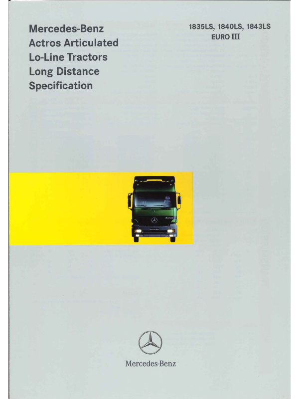 23-0397 brochure technique mercedes actros tractors lo-line