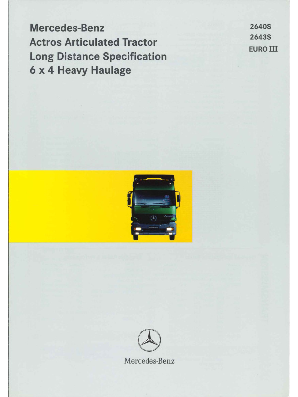 23-0396 brochure technique mercedes actros tractors 6x4