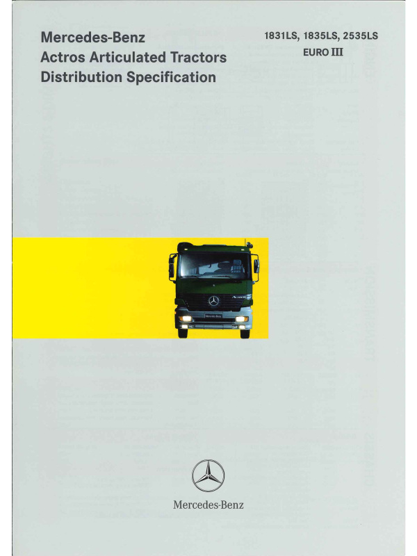23-0395 brochure technique mercedes actros tractors distribution