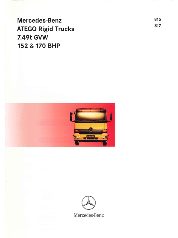 23-0401 brochure technique mercedes atego 815 / 817