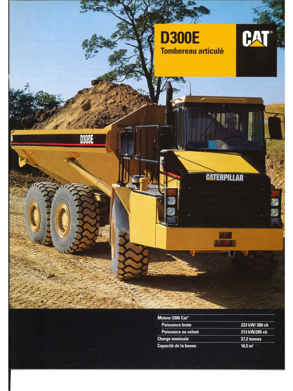 23-0411 caterpillar d300e brochure
