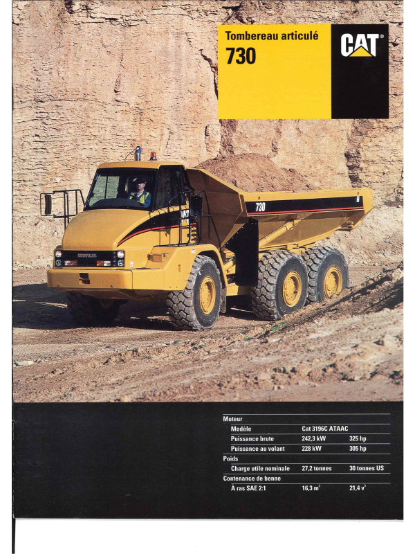 23-0420 caterpillar 730 brochure