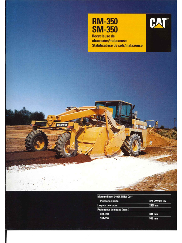 23-0424 caterpillar brochure rm-350 / sm-350