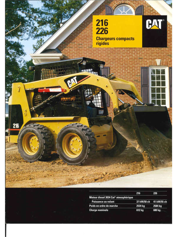 23-0436 caterpillar brochure 216, 226