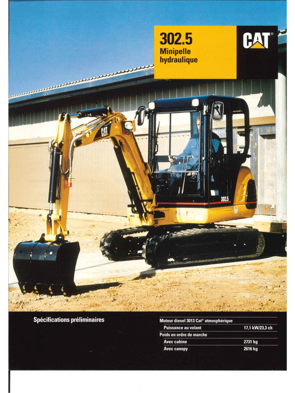 23-0440 caterpillar 302.5 brochure
