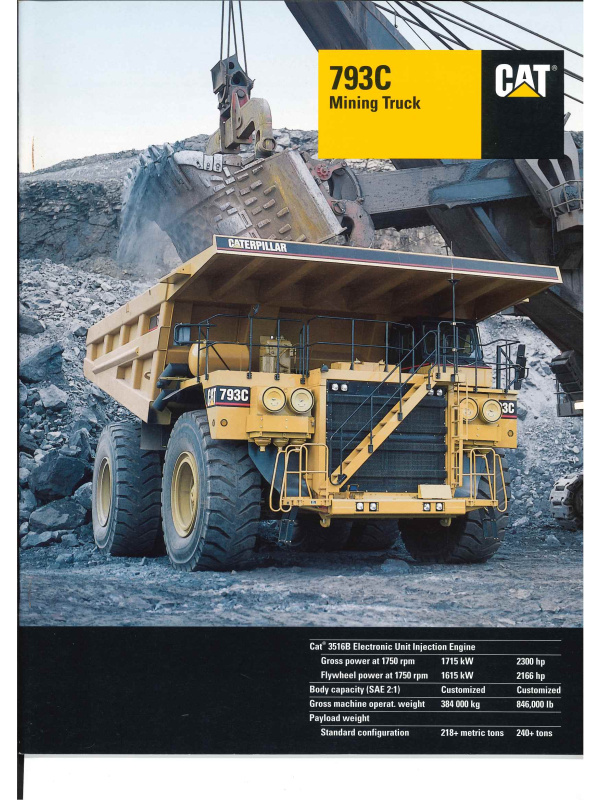 23-0457 brochure caterpillar 793c