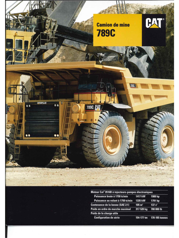 23-0458 caterpillar 789c brochure