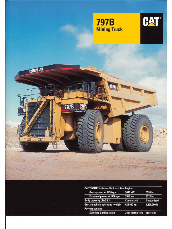 23-0460 brochure caterpillar 797b