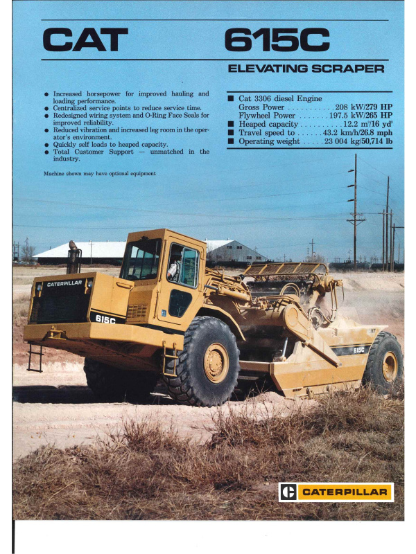 23-0472 brochure caterpillar 615c