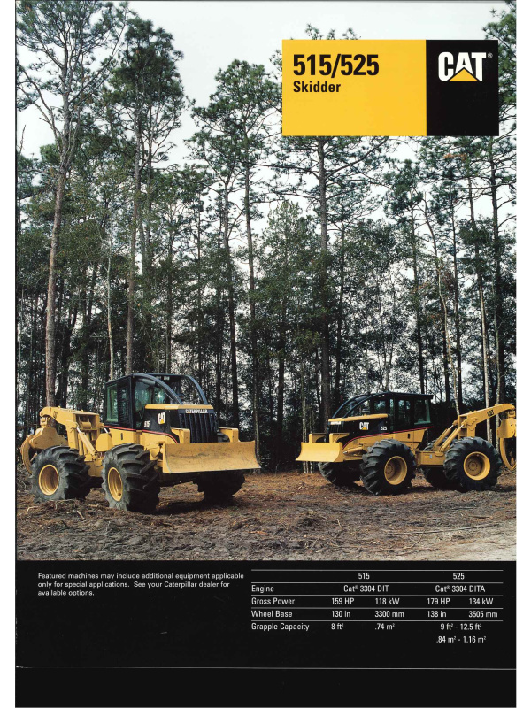 23-0479 brochure caterpillar 515/525