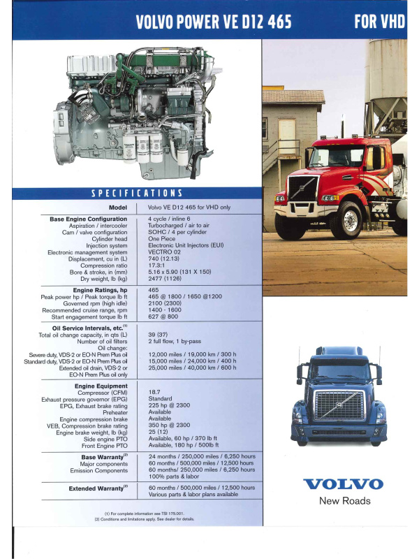 23-0578 brochure volvo vhd d12 465