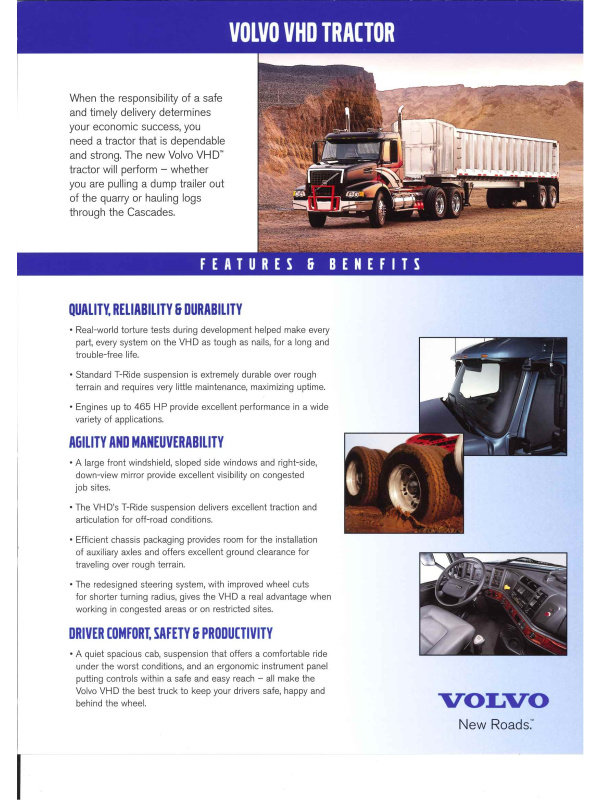 23-0579 brochure volvo vhd tractor