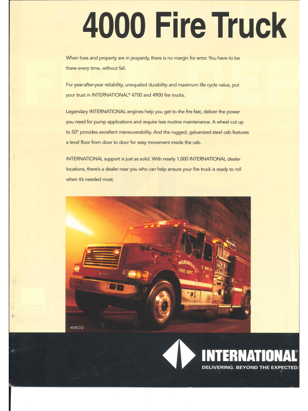 23-0644 international 4000 fire truck