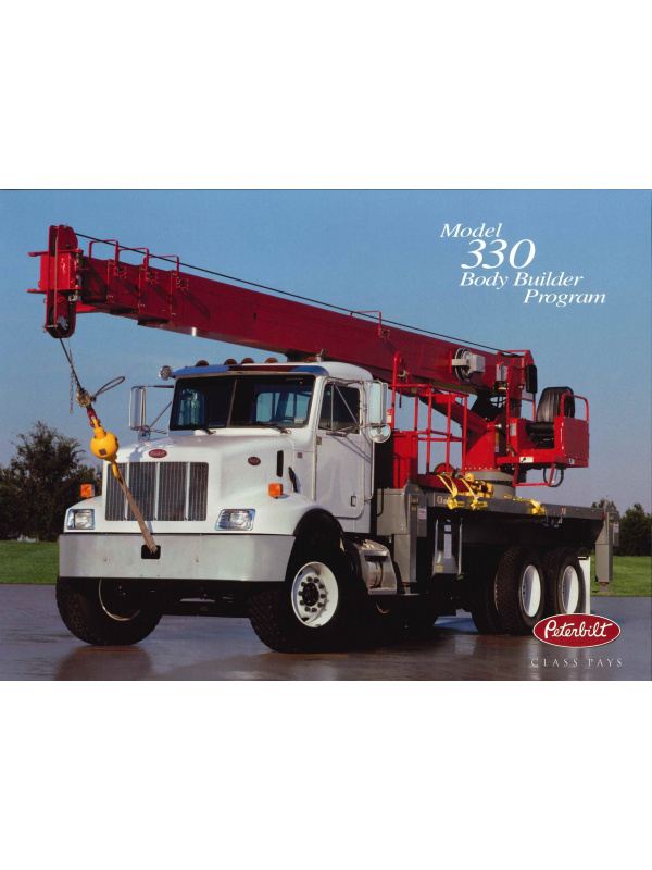 23-0086 brochure peterbilt model 330 body builder