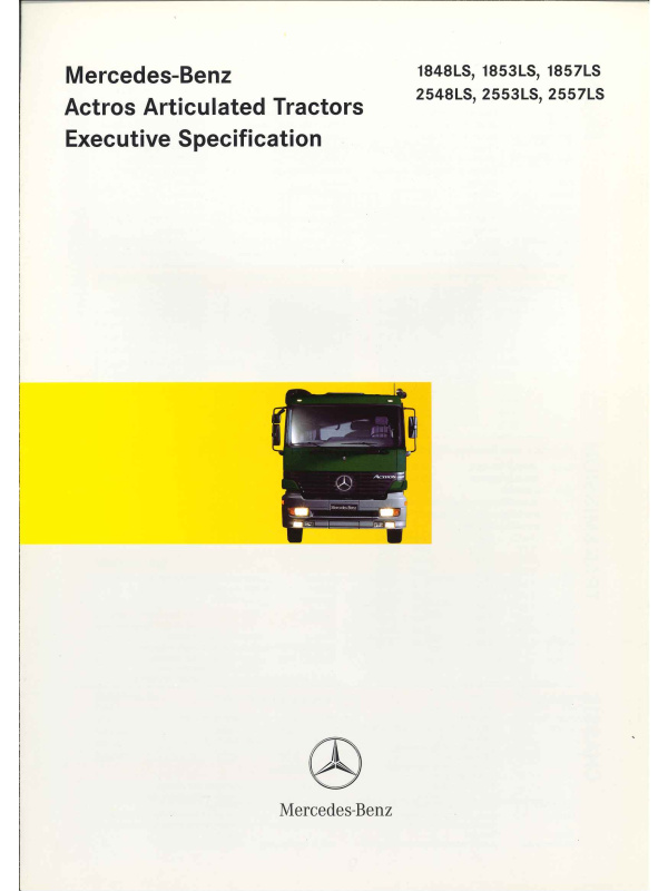 23-0380 brochure technique mercedes actros