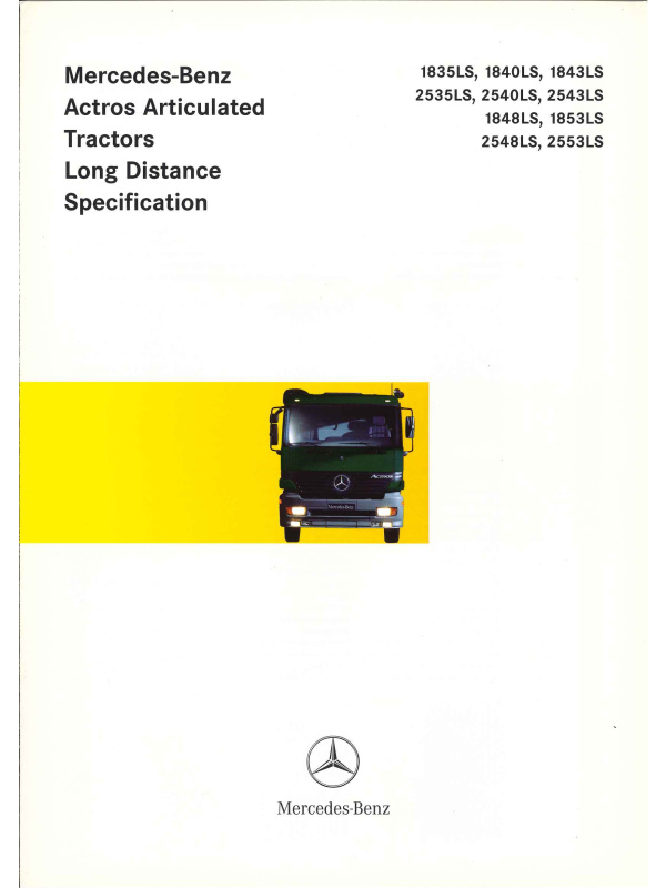 23-0381 brochure technique mercedes actros
