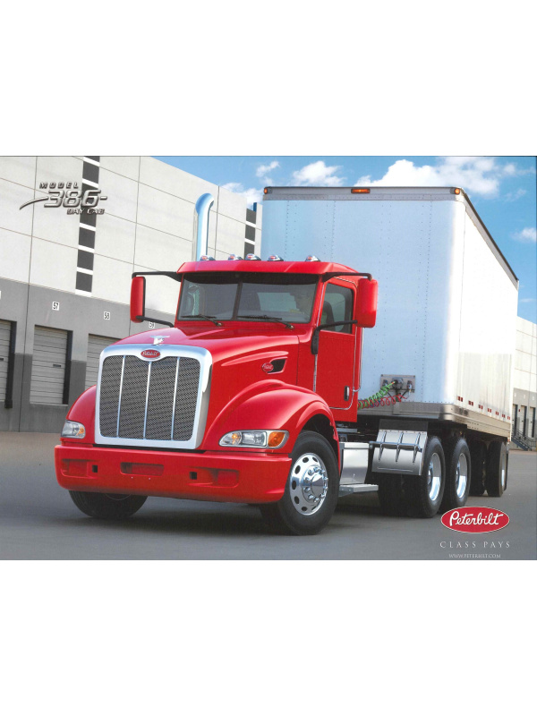 23-0093 brochure peterbilt model 386 day cab
