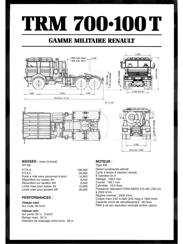 23-0067 technical data renault vi trm 700-100 6x6 military