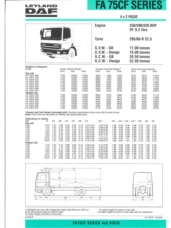 23-0259 brochure technique leyland daf fa75cf