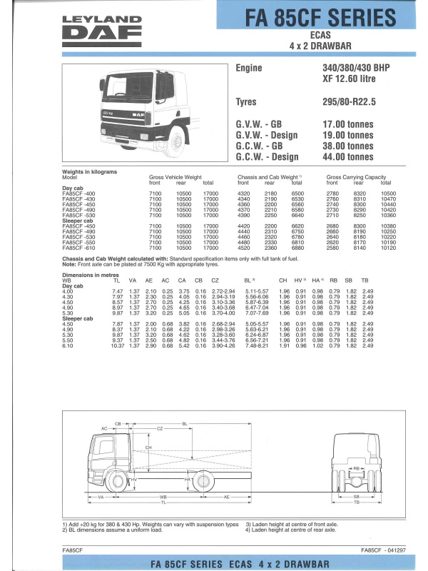 23-0264 brochure technique leyland daf fa85cf