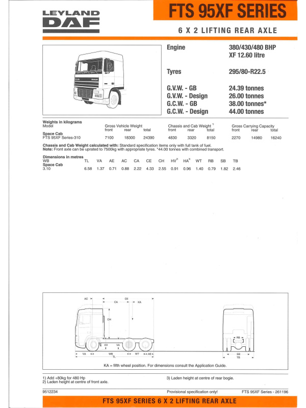 23-0279 brochure technique leyland daf fts 95xf 6x2