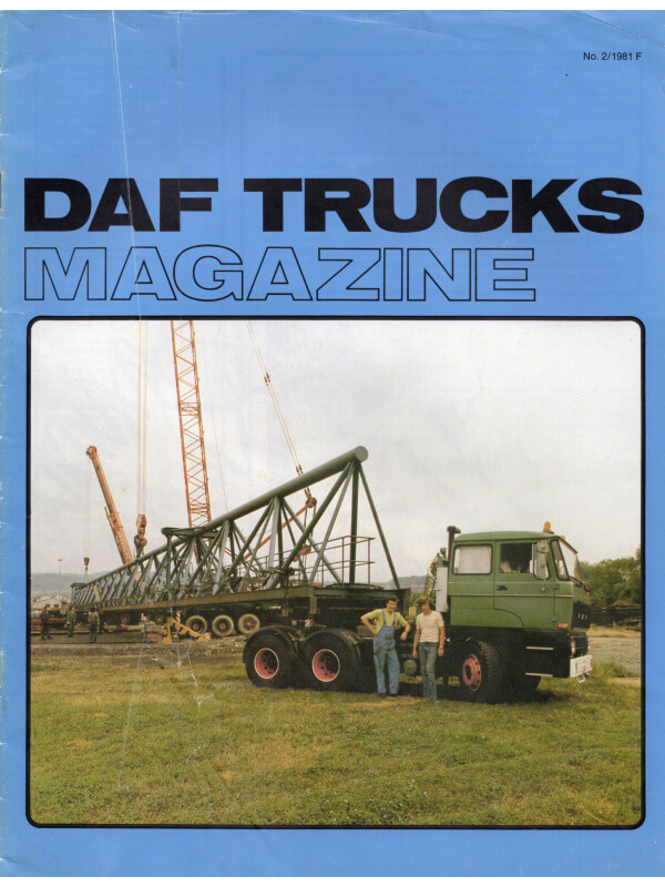 25-0160 daf trucks magazine numéro 2/1979
