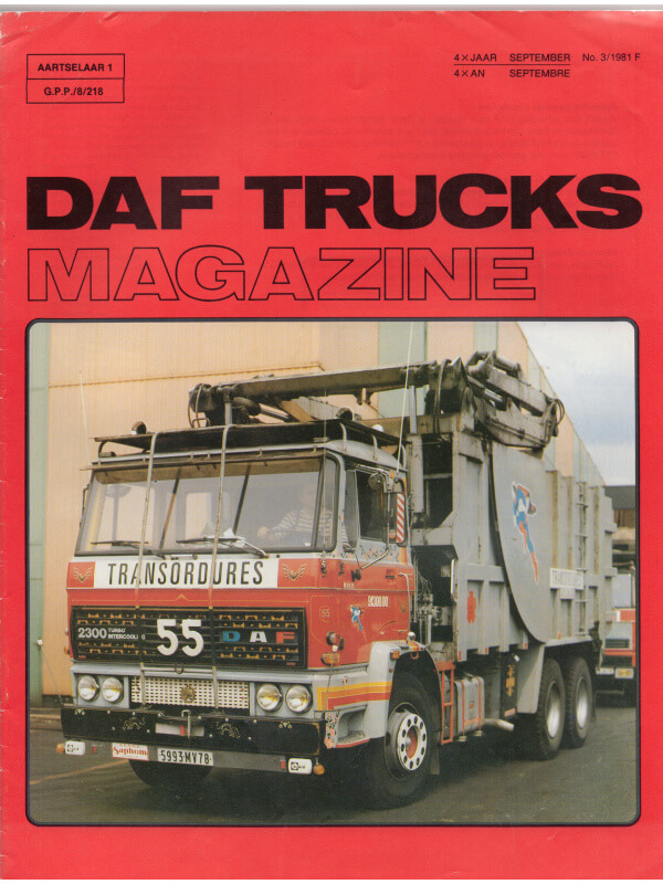 25-0160 daf trucks magazine numéro 2/1979