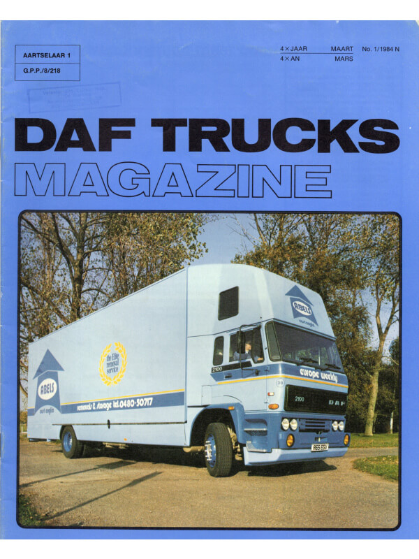 25-0129 daf trucks magazine numéro 2/1978