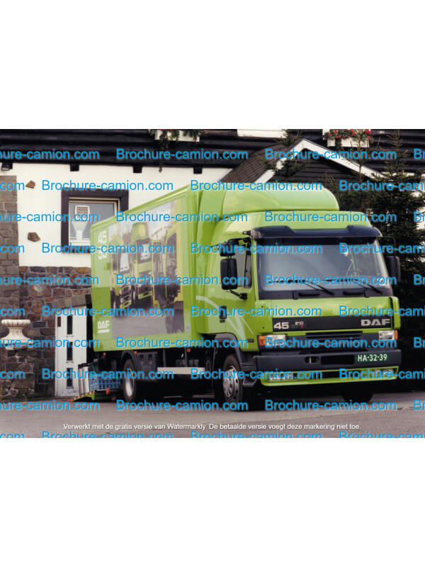 P001 photo d'usine daf 1998