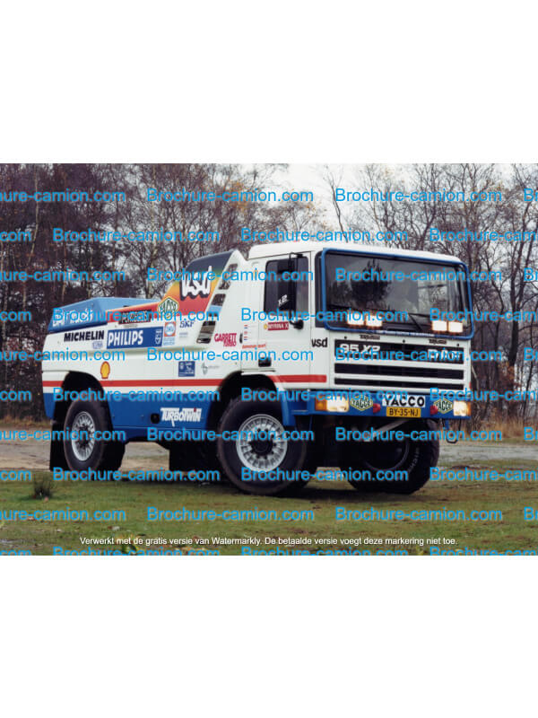 P015 photos d'usine du dakar 1988 de rooy transport