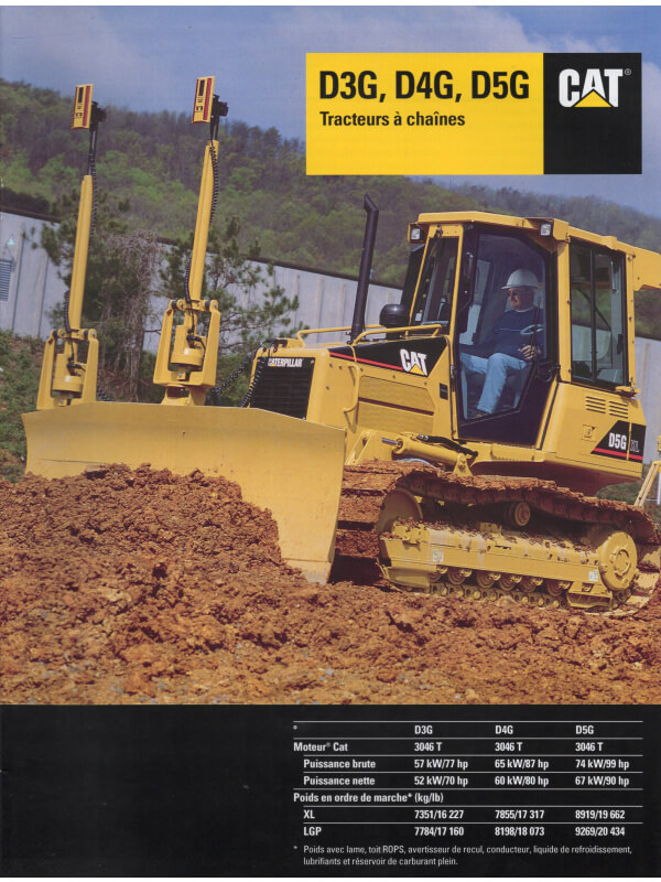 25-0406 caterpillar d3g, d4g, d5g