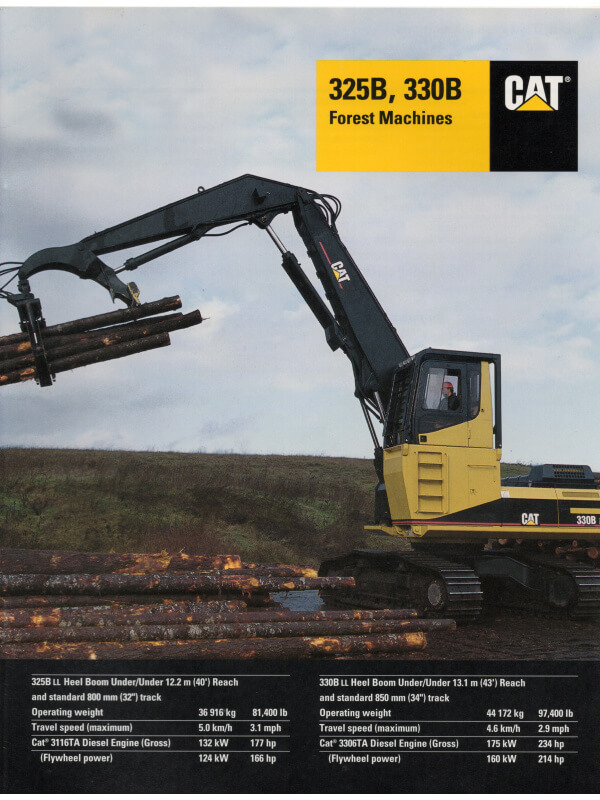 25-0424 caterpillar 325b, 330b