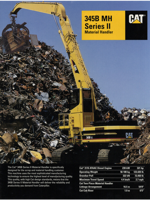 25-0428 caterpillar 345b mh série ii