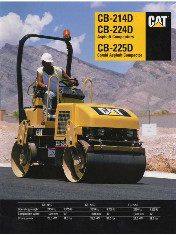 25-0443 caterpillar cb-214d, cb-224d, cb-225d