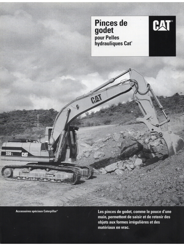 25-0458 caterpillar pinces de godet