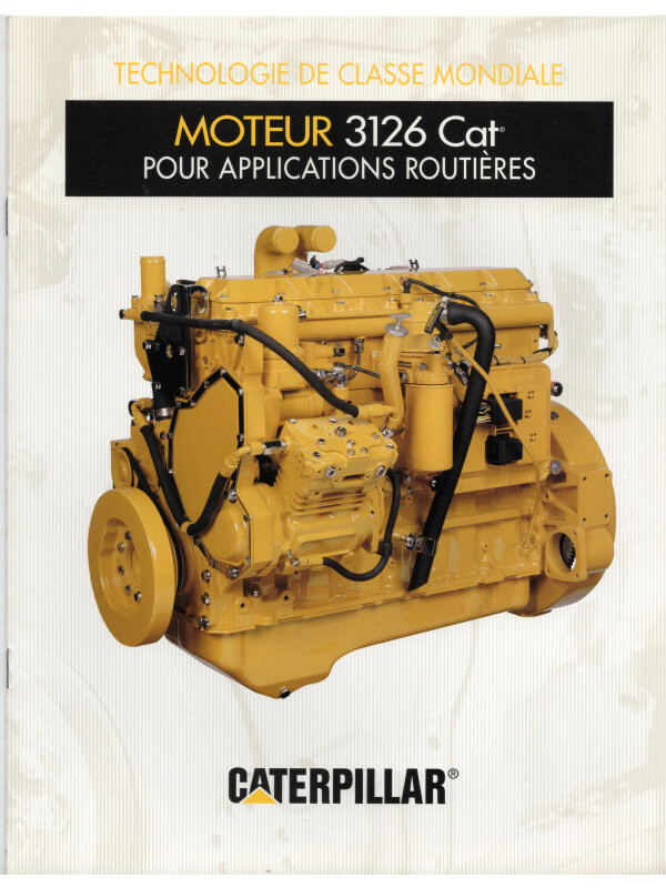 25-0470 caterpillar moteur 3126 pour applications routières