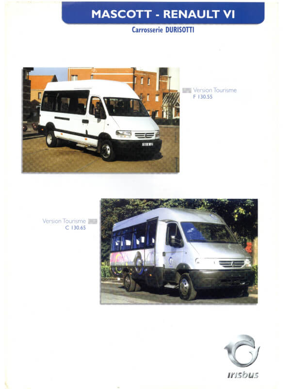 25-0559 irisbus version tourisme f 130.55, c 130.65
