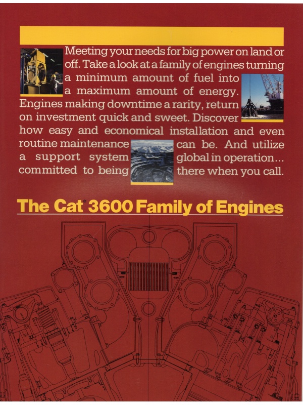 25-0640 caterpillar 3600 moteurs à combustion lourde