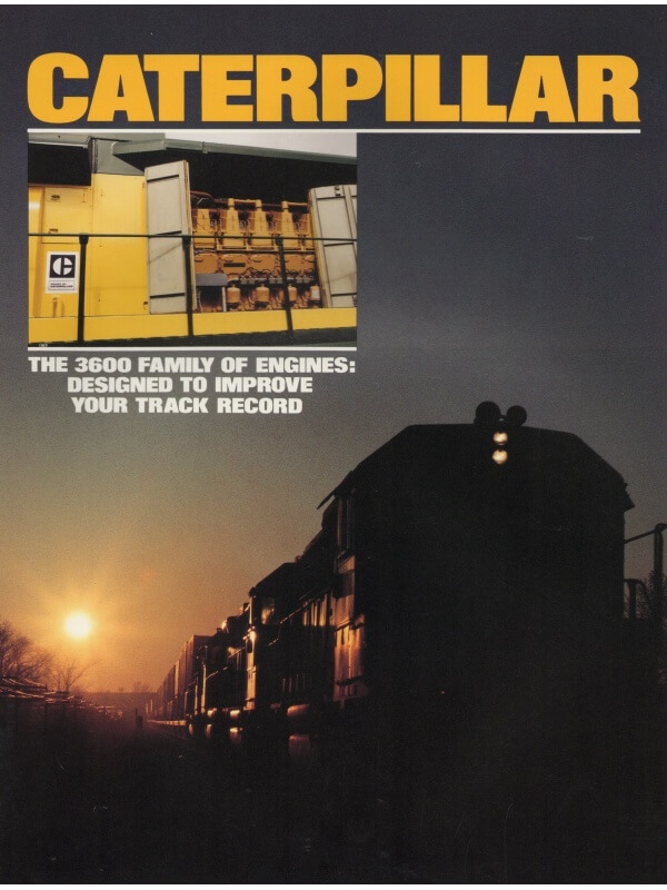 25-0660 caterpillar 3600 moteurs pour locomotives