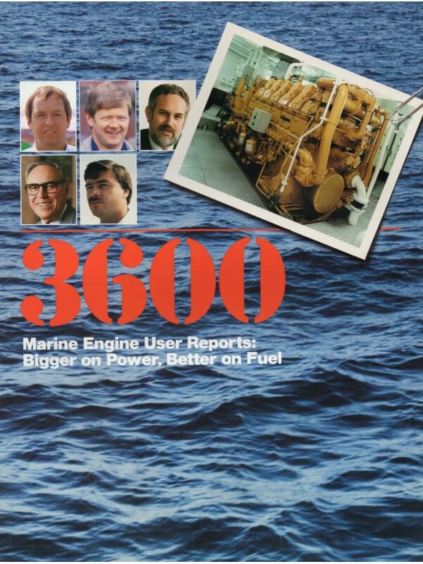 25-0661 caterpillar 3600 rapports d'utilisateurs de moteurs marins