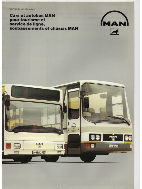 25-0825 man cars et autobus pour tourisme et service de ligne