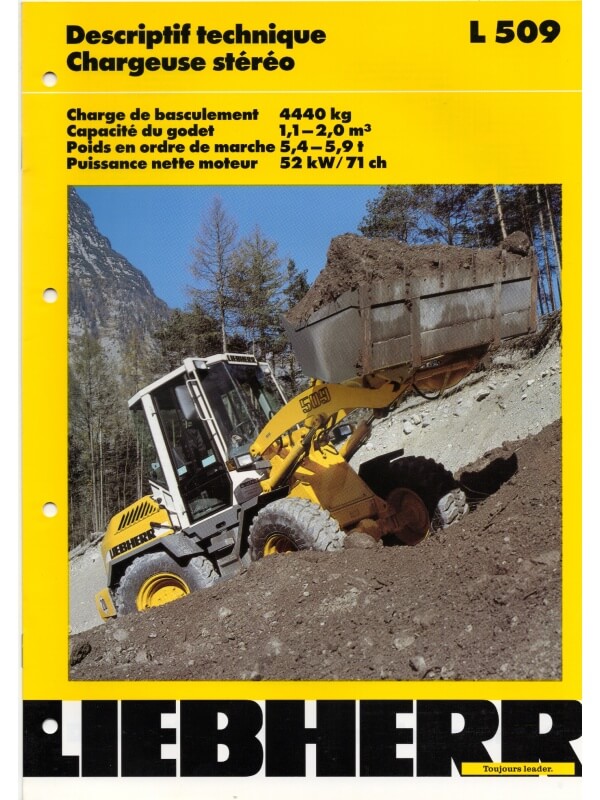 25-0966 liebherr l 509 chargeuse stéréo