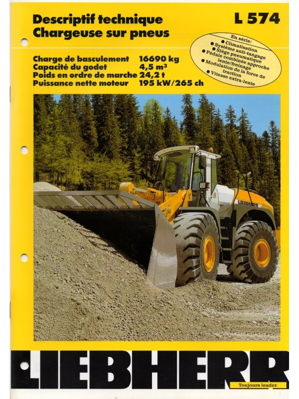 25-0970 liebherr l 574 wheel loader