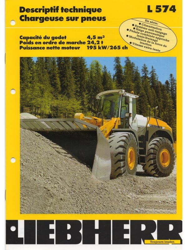 25-0971 liebherr l 574 wheel loader