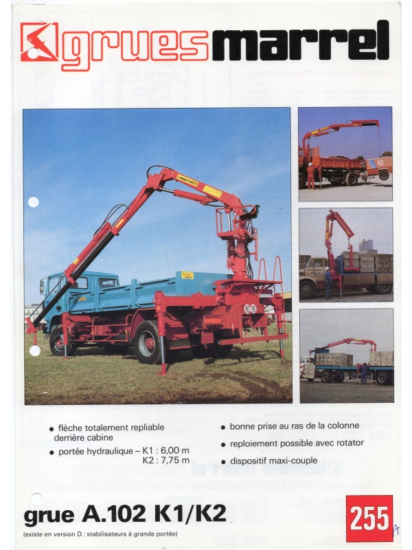 25-1174 marrel crane a102 k1/k2