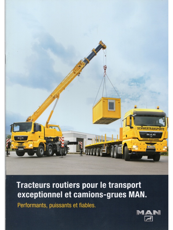 25-1390 man tractor units for exceptional transport and crane trucks