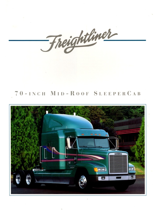 25-1471 freightliner cabine couchette 70 pouces à toit intermédiaire