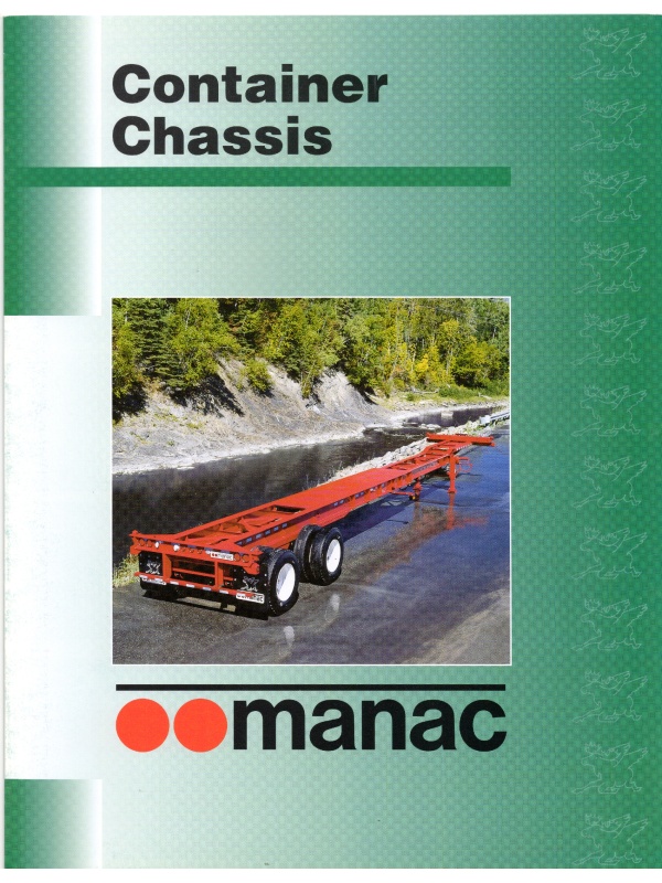 25-1550 manac container chassis