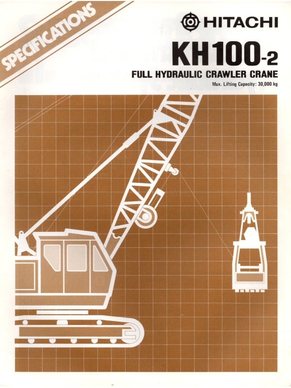 25-1566 hitachi kh100-2 grue sur chenilles entièrement hydraulique