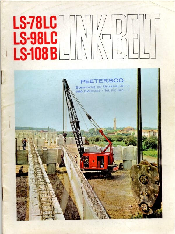 25-1583 link-belt ls-78lc / ls-98lc / ls-108b
